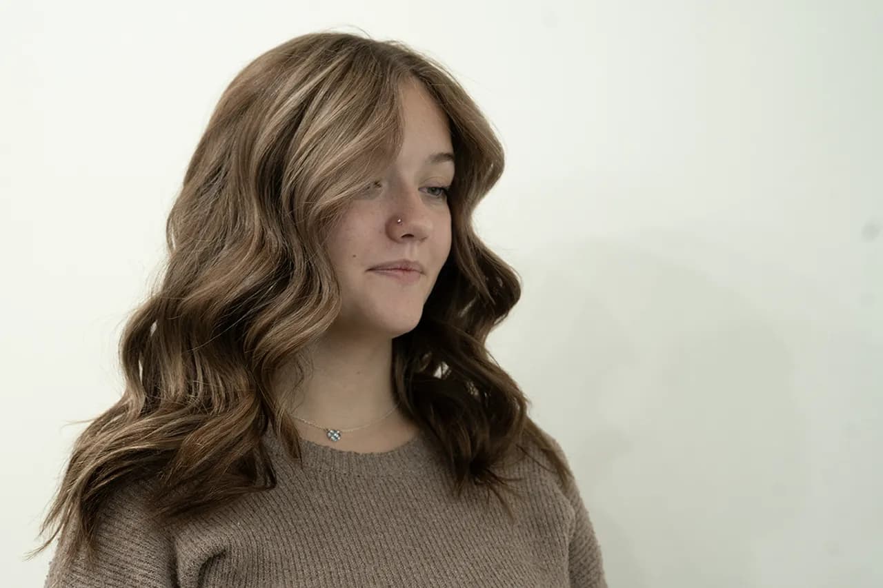 Beautiful hair transformation at Muse Hair Studio in Powell, Ohio