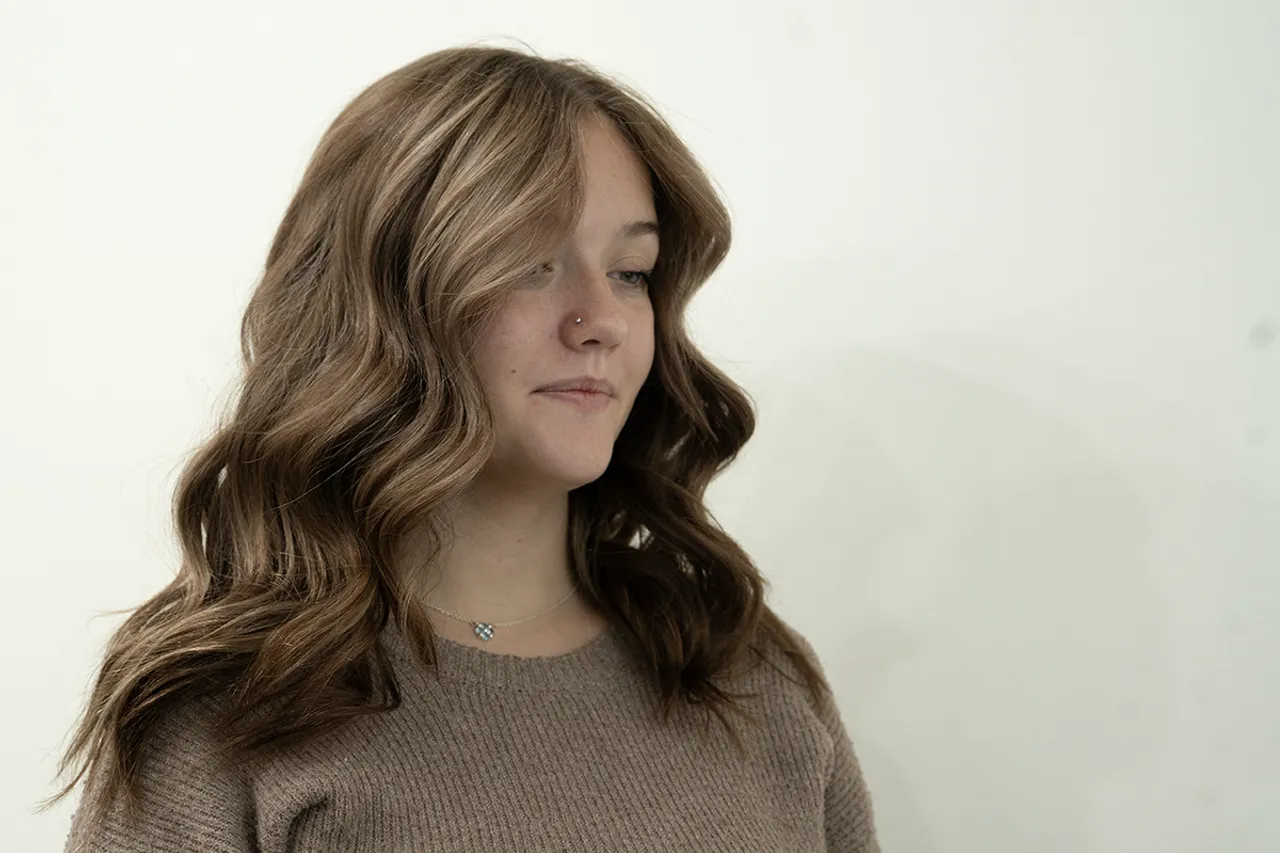 Beautiful hair transformation at Muse Hair Studio in Powell, Ohio